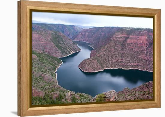 USA, Wyoming, Flaming Gorge, Reservoir-Catharina Lux-Framed Premier Image Canvas