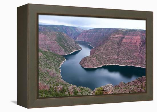 USA, Wyoming, Flaming Gorge, Reservoir-Catharina Lux-Framed Premier Image Canvas