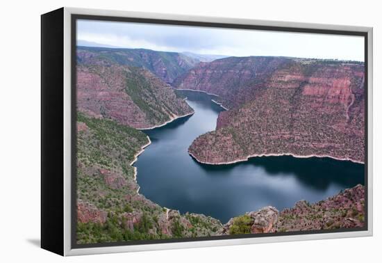 USA, Wyoming, Flaming Gorge, Reservoir-Catharina Lux-Framed Premier Image Canvas