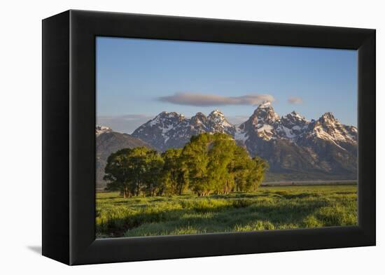 USA, Wyoming, Grand Teton National Park, Grand Tetons in the springtime.-Elizabeth Boehm-Framed Premier Image Canvas