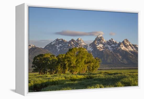 USA, Wyoming, Grand Teton National Park, Grand Tetons in the springtime.-Elizabeth Boehm-Framed Premier Image Canvas