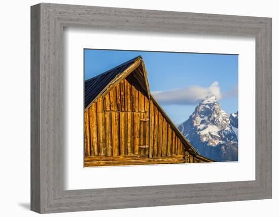 USA, Wyoming, Grand Teton National Park, Jackson, Barn roof in early morning-Elizabeth Boehm-Framed Photographic Print