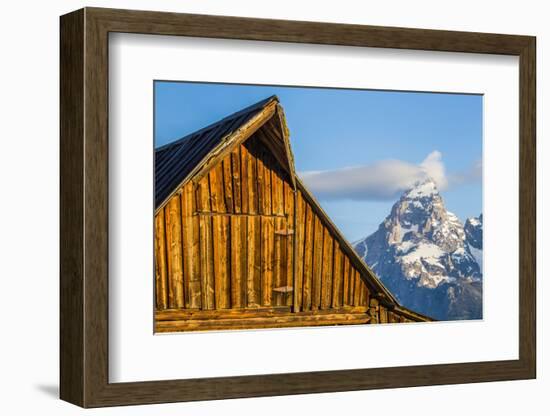 USA, Wyoming, Grand Teton National Park, Jackson, Barn roof in early morning-Elizabeth Boehm-Framed Photographic Print