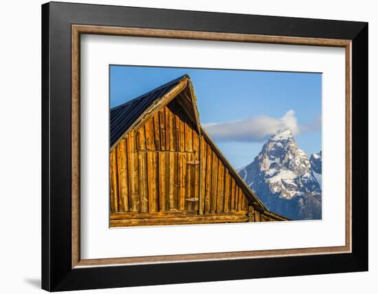 USA, Wyoming, Grand Teton National Park, Jackson, Barn roof in early morning-Elizabeth Boehm-Framed Photographic Print