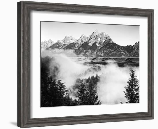 USA, Wyoming, Grand Teton National Park. Mountain Sunrise-Dennis Flaherty-Framed Photographic Print