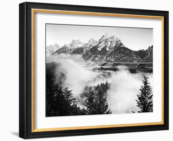 USA, Wyoming, Grand Teton National Park. Mountain Sunrise-Dennis Flaherty-Framed Photographic Print