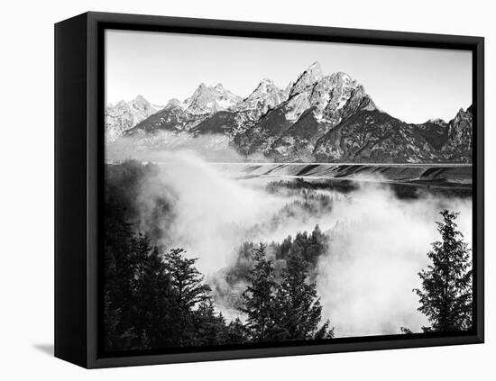 USA, Wyoming, Grand Teton National Park. Mountain Sunrise-Dennis Flaherty-Framed Premier Image Canvas