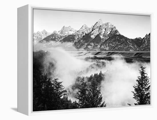 USA, Wyoming, Grand Teton National Park. Mountain Sunrise-Dennis Flaherty-Framed Premier Image Canvas