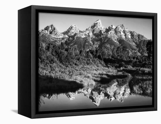 USA, Wyoming, Grand Teton National Park. Mountain Sunrise-Dennis Flaherty-Framed Premier Image Canvas