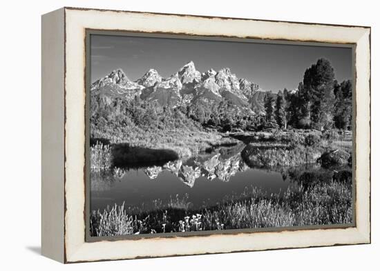 USA, Wyoming, Grand Teton National Park. Mountain Sunrise-Dennis Flaherty-Framed Premier Image Canvas