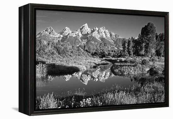 USA, Wyoming, Grand Teton National Park. Mountain Sunrise-Dennis Flaherty-Framed Premier Image Canvas