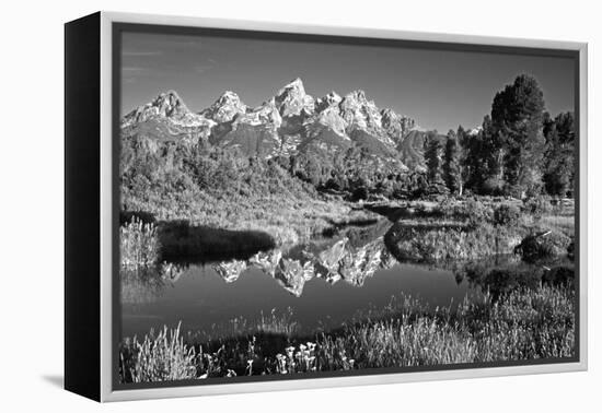 USA, Wyoming, Grand Teton National Park. Mountain Sunrise-Dennis Flaherty-Framed Premier Image Canvas