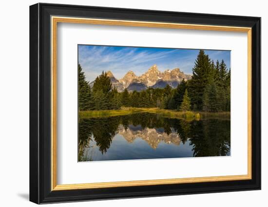 USA, Wyoming, Grand Teton National Park, reflections-George Theodore-Framed Photographic Print