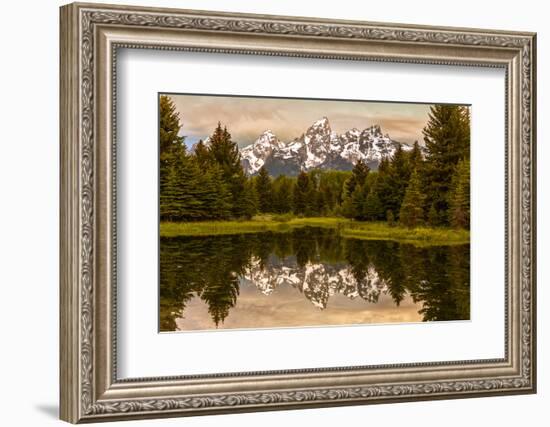 USA, Wyoming, Grand Teton National Park, Schwabacher Landing, Sunrise-John Ford-Framed Photographic Print