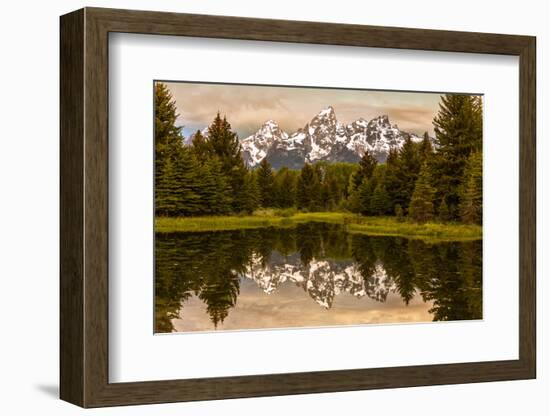 USA, Wyoming, Grand Teton National Park, Schwabacher Landing, Sunrise-John Ford-Framed Photographic Print