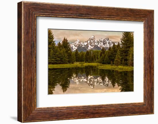 USA, Wyoming, Grand Teton National Park, Schwabacher Landing, Sunrise-John Ford-Framed Photographic Print