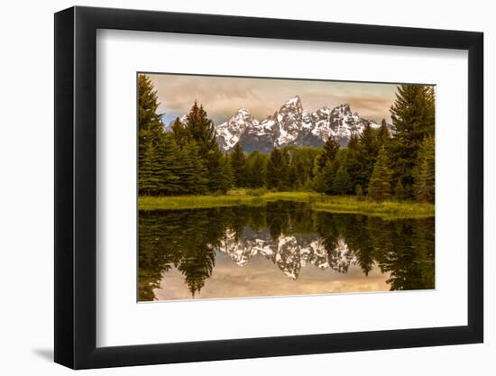 USA, Wyoming, Grand Teton National Park, Schwabacher Landing, Sunrise-John Ford-Framed Photographic Print