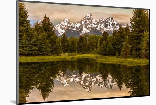 USA, Wyoming, Grand Teton National Park, Schwabacher Landing, Sunrise-John Ford-Mounted Photographic Print
