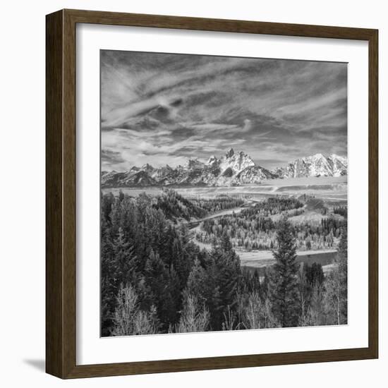 USA, Wyoming, Grand Teton National Park, Snake River Overview-John Ford-Framed Photographic Print