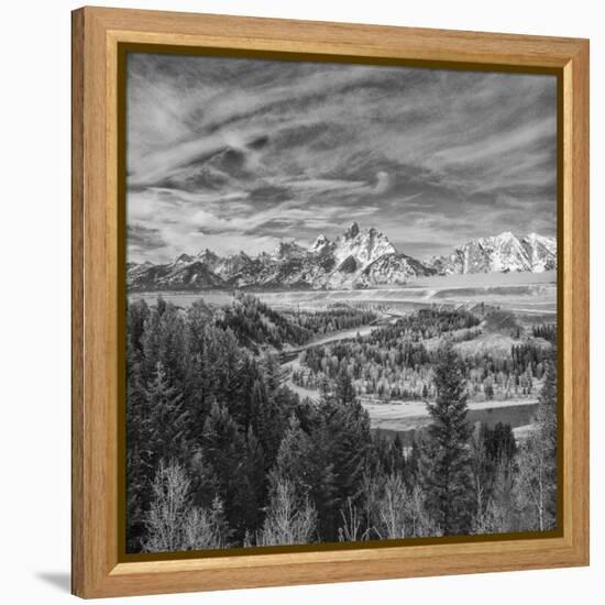 USA, Wyoming, Grand Teton National Park, Snake River Overview-John Ford-Framed Premier Image Canvas