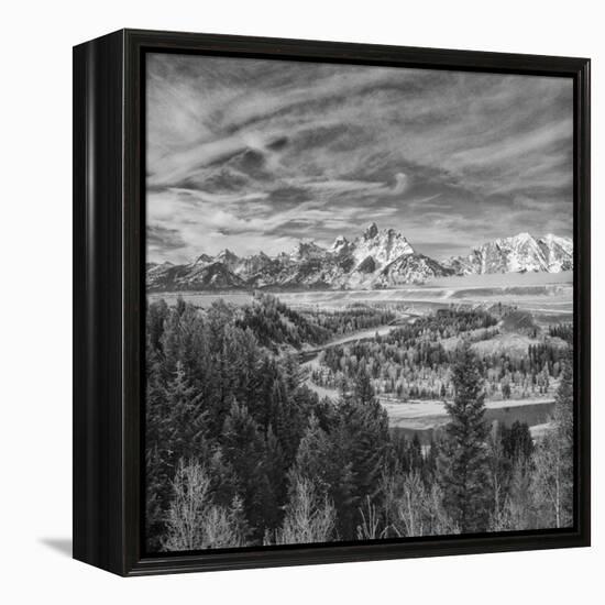 USA, Wyoming, Grand Teton National Park, Snake River Overview-John Ford-Framed Premier Image Canvas