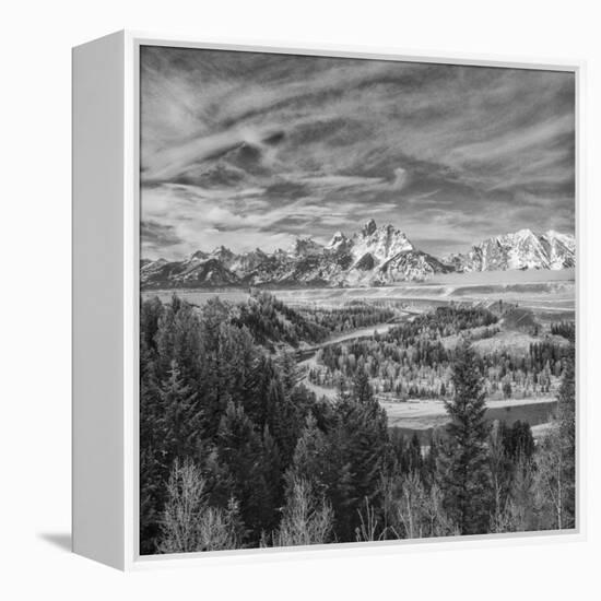 USA, Wyoming, Grand Teton National Park, Snake River Overview-John Ford-Framed Premier Image Canvas