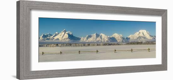 USA, Wyoming. Grand Teton National Park, winter landscape-George Theodore-Framed Photographic Print