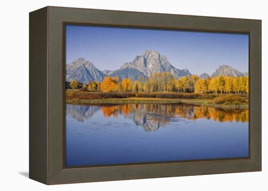 USA, Wyoming, Grand Teton NP, Mount Moran from Oxbow Junction-John Ford-Framed Premier Image Canvas