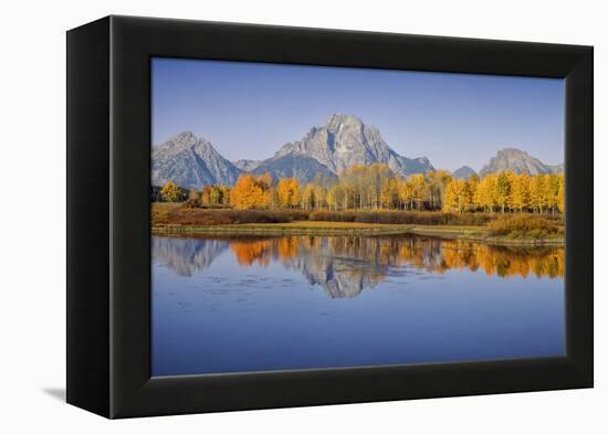 USA, Wyoming, Grand Teton NP, Mount Moran from Oxbow Junction-John Ford-Framed Premier Image Canvas