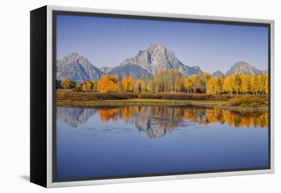 USA, Wyoming, Grand Teton NP, Mount Moran from Oxbow Junction-John Ford-Framed Premier Image Canvas