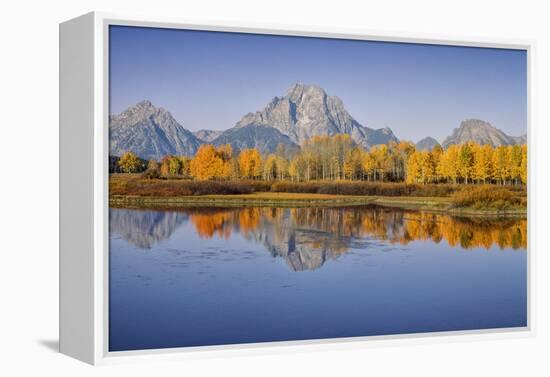 USA, Wyoming, Grand Teton NP, Mount Moran from Oxbow Junction-John Ford-Framed Premier Image Canvas