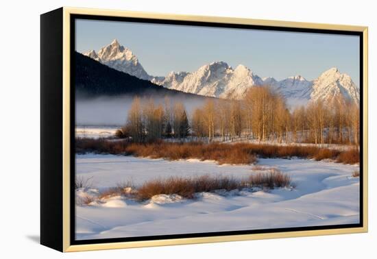 USA, Wyoming, Grand Tetons National Park. Oxbow Bend in Winter-Jaynes Gallery-Framed Premier Image Canvas