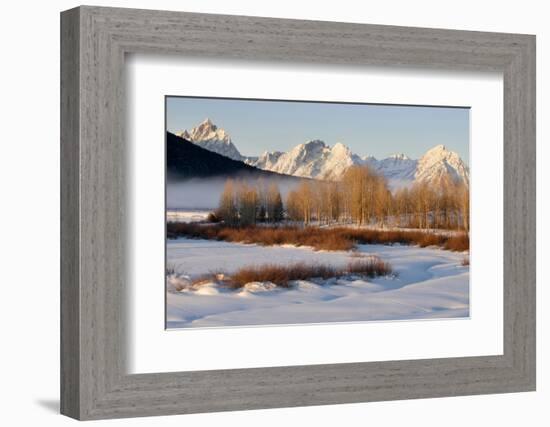 USA, Wyoming, Grand Tetons National Park. Oxbow Bend in Winter-Jaynes Gallery-Framed Photographic Print