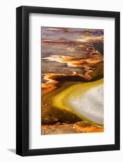 USA, Wyoming. Hydrothermal pools near Great Fountain Geyser, Yellowstone National Park.-Judith Zimmerman-Framed Photographic Print