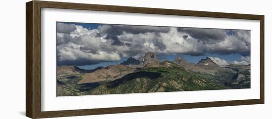 USA, Wyoming. Panoramic of Grand Teton and Teton Range from west side-Howie Garber-Framed Photographic Print