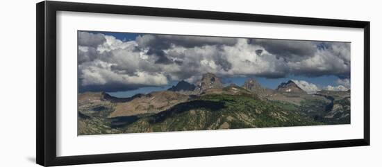 USA, Wyoming. Panoramic of Grand Teton and Teton Range from west side-Howie Garber-Framed Photographic Print