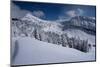 USA, Wyoming. Peaked Mountain and Mary's Nipple, Grand Targhee Resort with new snow.-Howie Garber-Mounted Photographic Print