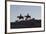 USA, Wyoming, Shell, The Hideout Ranch, Cowboys, Horses and Dogs in Early Light-Hollice Looney-Framed Premium Photographic Print