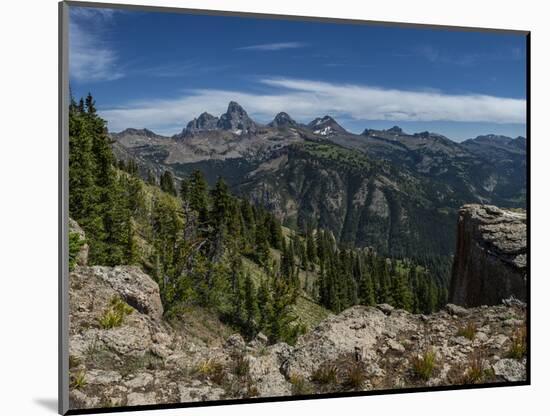 USA, Wyoming. View of Grand Teton and National Park from west, Jedediah Smith Wilderness-Howie Garber-Mounted Photographic Print