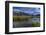 USA, Wyoming. White Rock Mountain and Squaretop Peak above Green River wetland-Howie Garber-Framed Photographic Print