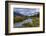 USA, Wyoming. White Rock Mountain and Squaretop Peak above Green River wetland-Howie Garber-Framed Photographic Print