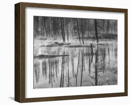 USA, Wyoming, Yellowstone, Cold Morning-John Ford-Framed Photographic Print