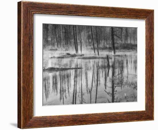 USA, Wyoming, Yellowstone, Cold Morning-John Ford-Framed Photographic Print