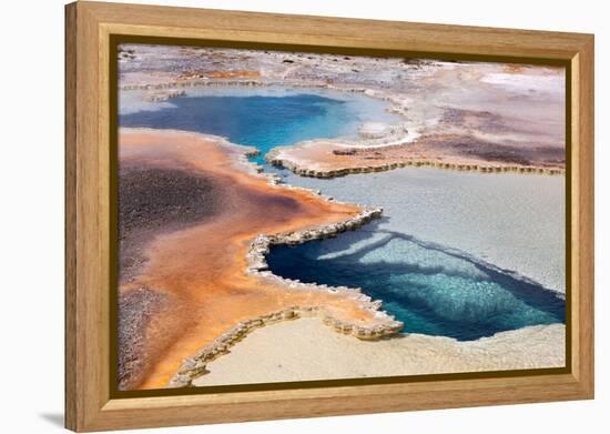 USA, Yellowstone National Park, Geyser Hill-Catharina Lux-Framed Premier Image Canvas