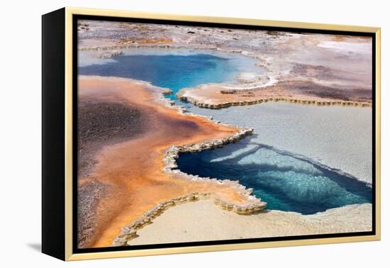 USA, Yellowstone National Park, Geyser Hill-Catharina Lux-Framed Premier Image Canvas