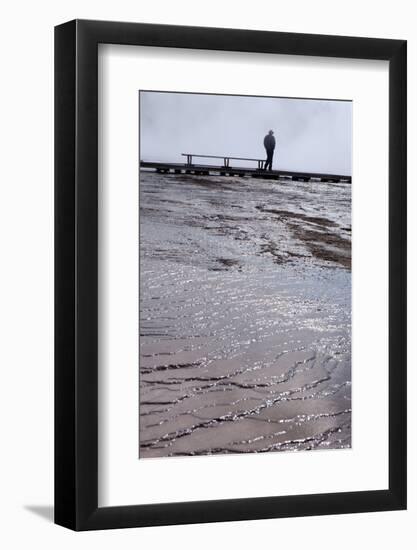 USA, Yellowstone National Park, Midway Geyser Basin, Man-Catharina Lux-Framed Photographic Print