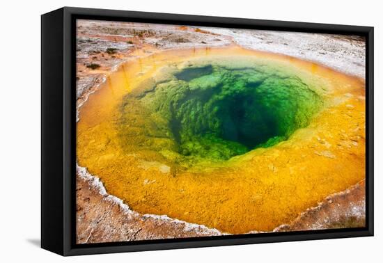 USA, Yellowstone National Park, Morning Glory Pool-Catharina Lux-Framed Premier Image Canvas