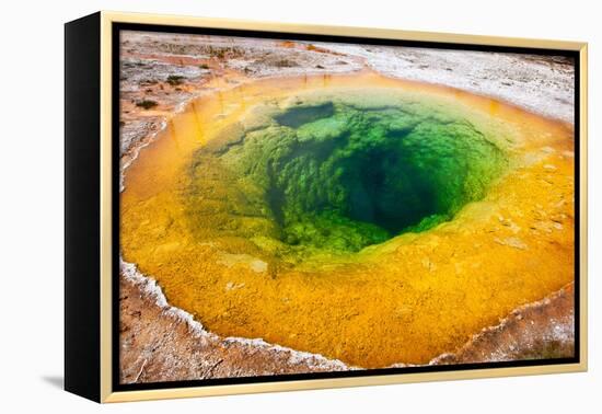 USA, Yellowstone National Park, Morning Glory Pool-Catharina Lux-Framed Premier Image Canvas