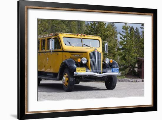 USA, Yellowstone National Park, Park Vehicle-Catharina Lux-Framed Photographic Print