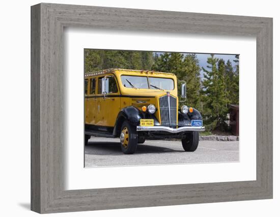 USA, Yellowstone National Park, Park Vehicle-Catharina Lux-Framed Photographic Print